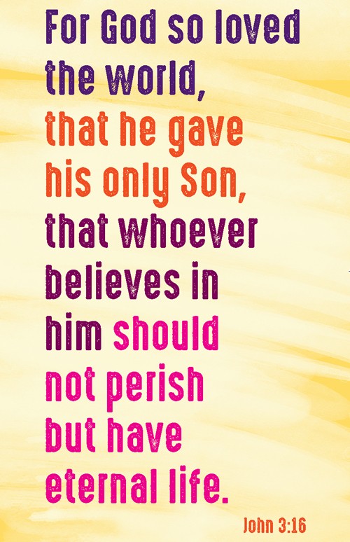 For God So Loved Prayer Card - Re-vived