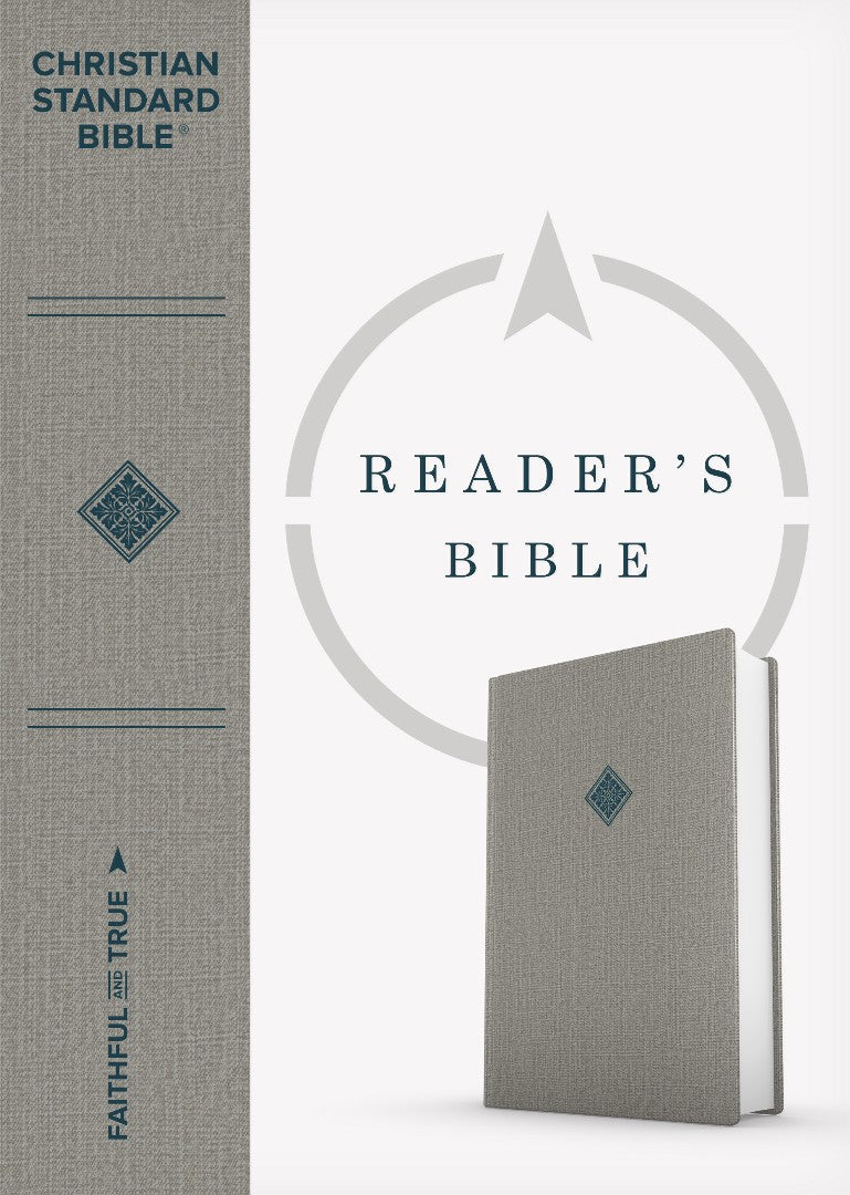 CSB Reader's Bible, Gray Cloth Over Board - Re-vived