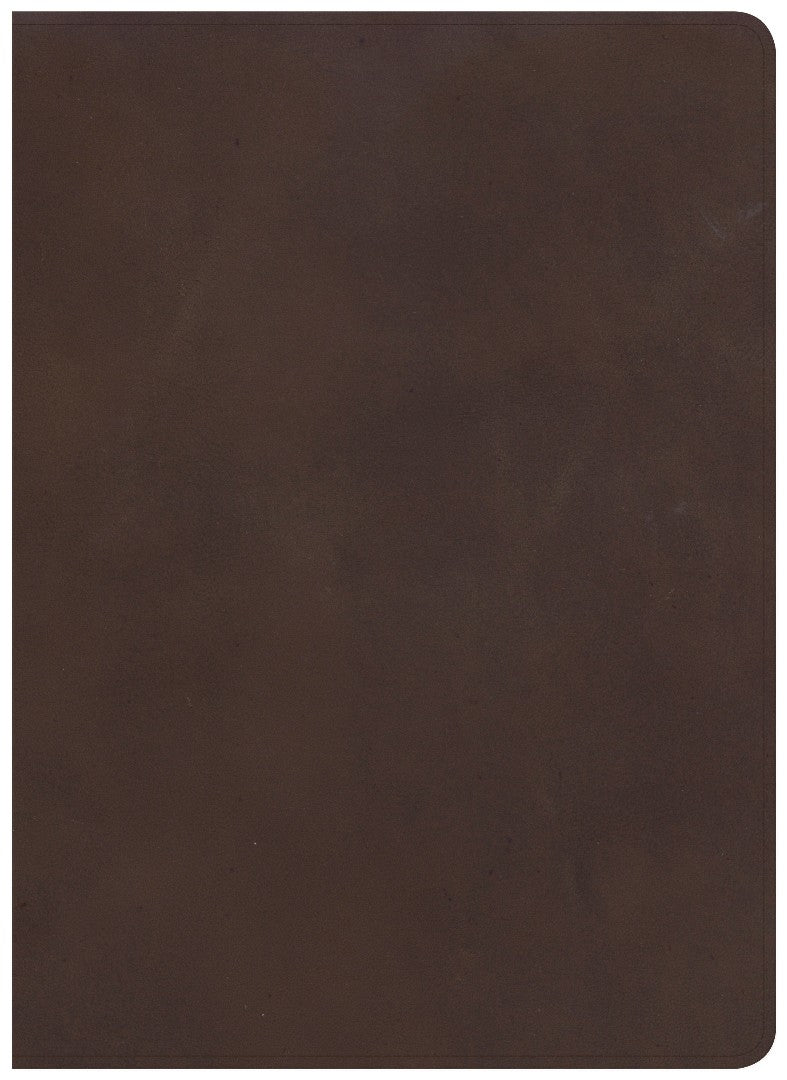CSB Study Bible, Brown Genuine Leather - Re-vived