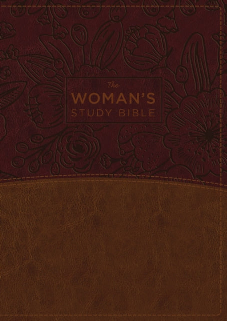 NKJV: Women's Study Bible, Imitation Leather, Brown/Burgundy - Re-vived