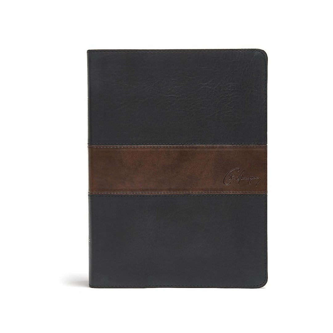 CSB Spurgeon Study Bible, Black/Brown LeatherTouch® - Re-vived