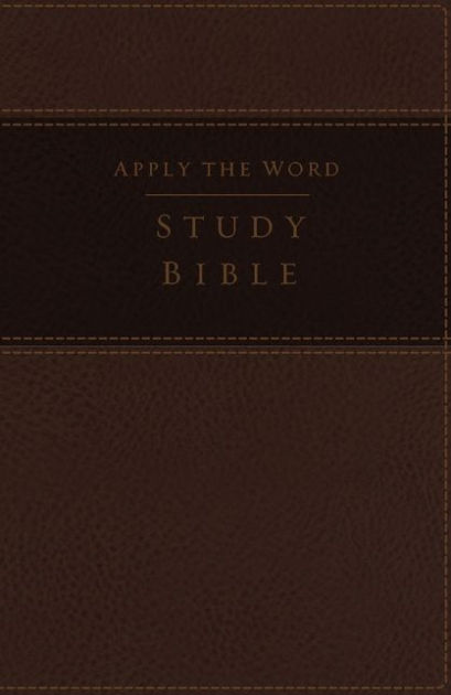 NKJV: Apply The Word Study Bible, Large Print, Brown - Re-vived