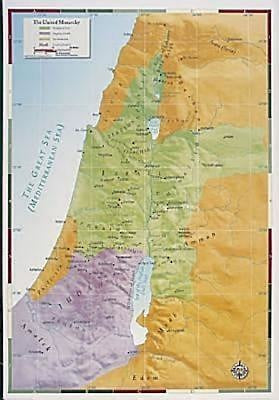 Abingdon Bible Land Map--The United Monarchy - Re-vived