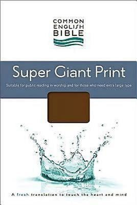 CEB Super Giant Print Bible, Padded Brown Hardcover - Re-vived