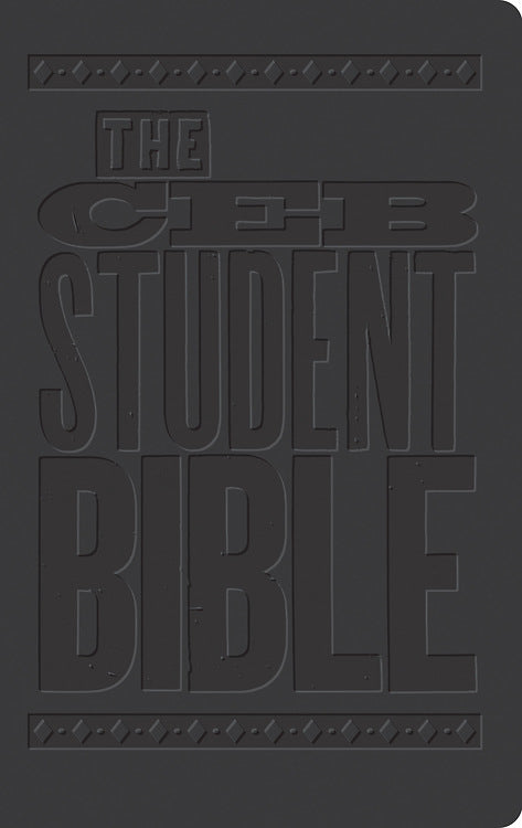 CEB Student Bible Black Decotone - Re-vived