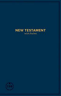 CSB Pocket New Testament with Psalms, Navy Trade Paper