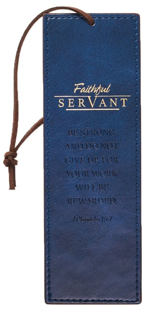 Faithful ServantLuxLeather Bookmark - Re-vived