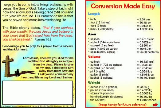 Tracts: Conversion Made Easy 50-Pack - Re-vived