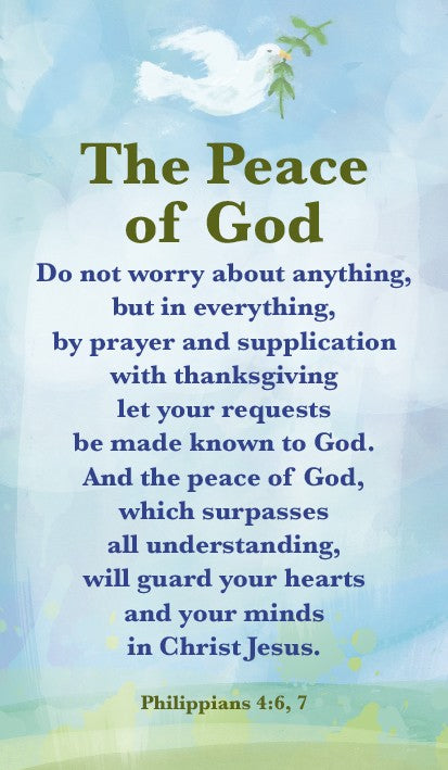 Prayer Card Peace of God - Re-vived