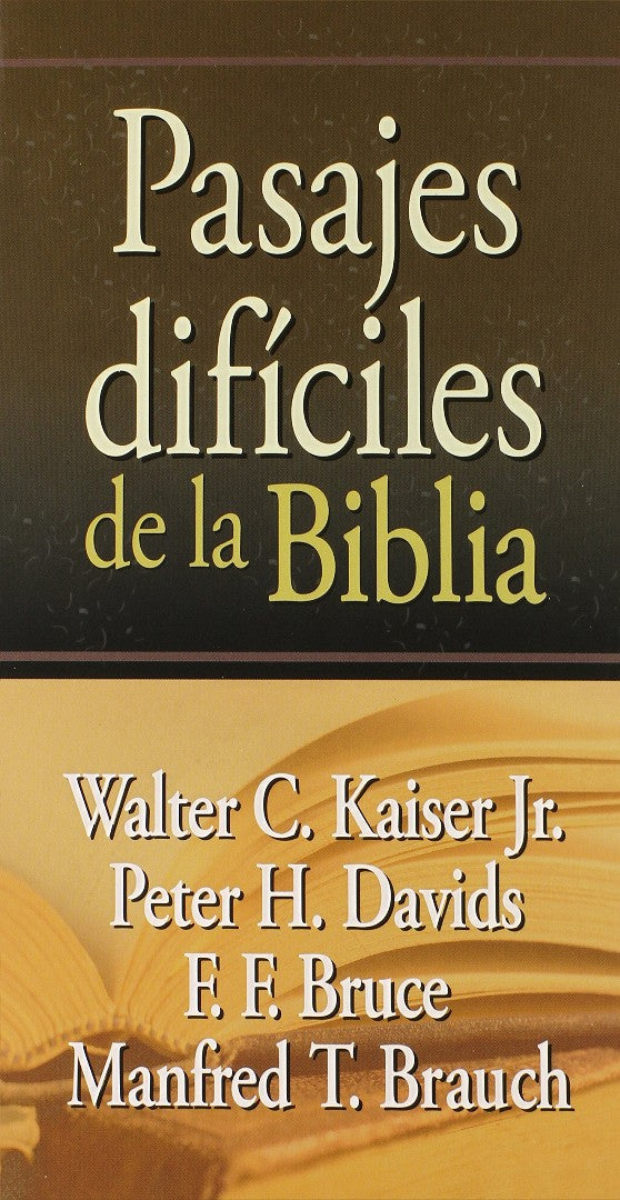 Pasajes Dificiles De La Biblia - Re-vived