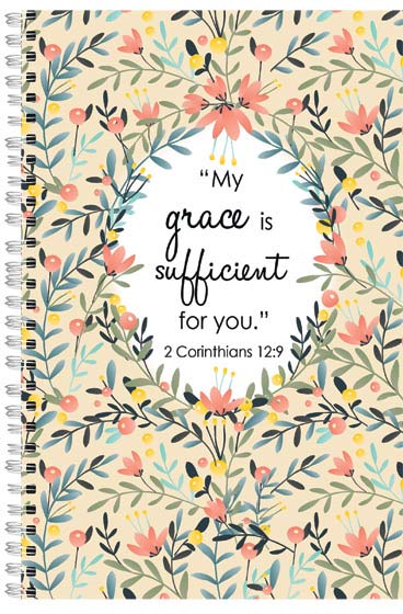My Grace is Sufficient Wirebound Notebook - Re-vived