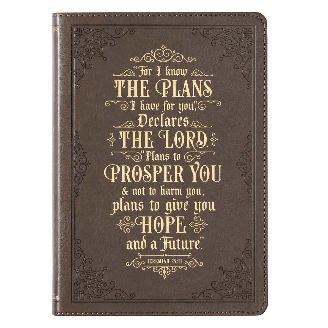 For I Know the Plans Faux Leather Classic Journal - Re-vived