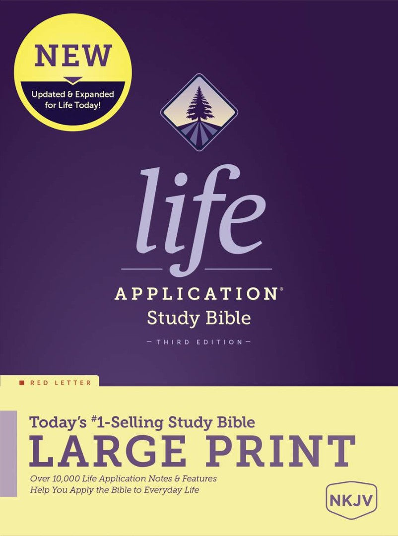 NKJV Life Application Study Bible Third Edition, Large Print - Re-vived