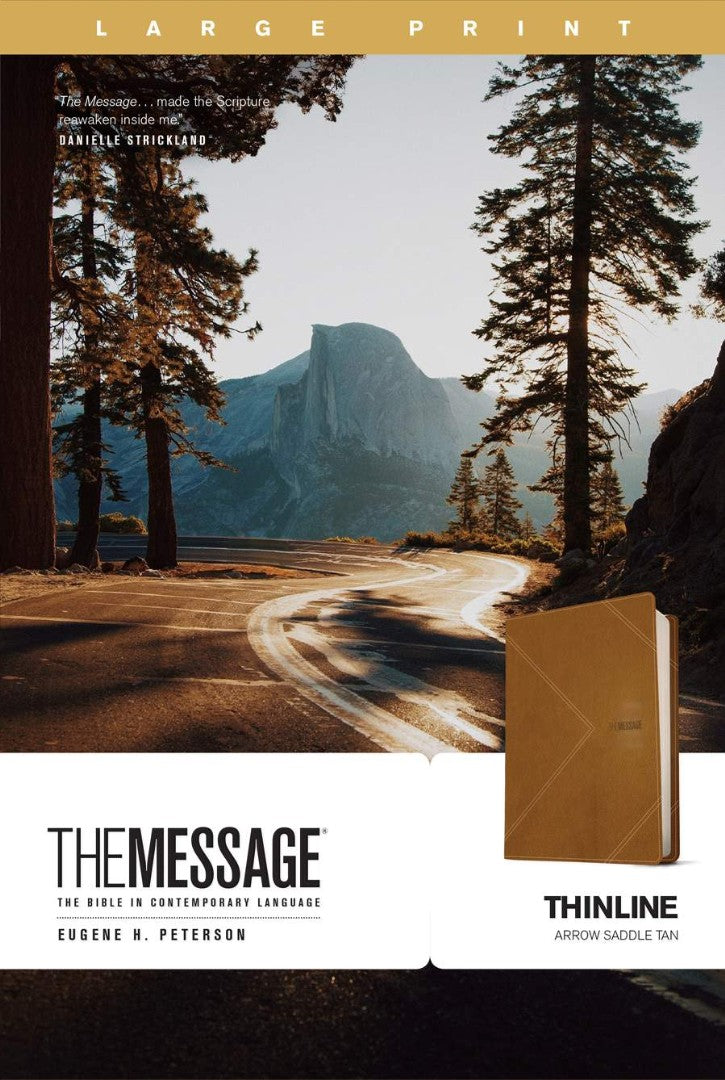 Message Thinline, Large Print, Arrow Saddle Tan - Re-vived