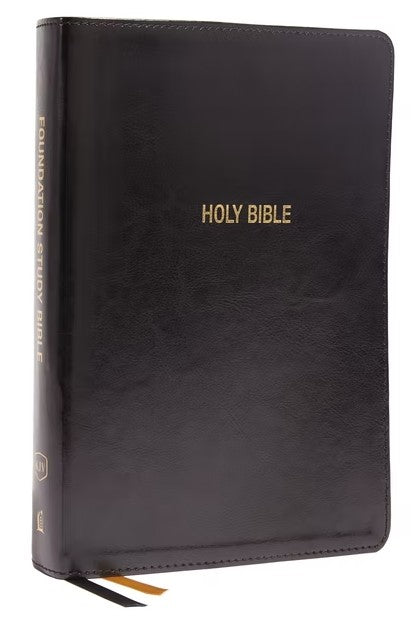 KJV Foundation Study Bible, Red Letter, Indexed, Black - Re-vived