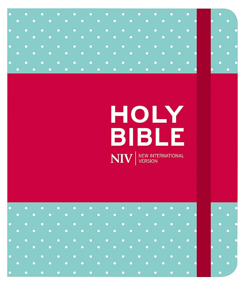 NIV Journalling Mint Polka Dot Cloth Bible - Re-vived