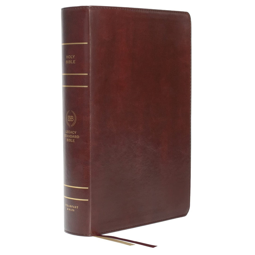 LSB Large Print Wide Margin Bible, Brown - Re-vived