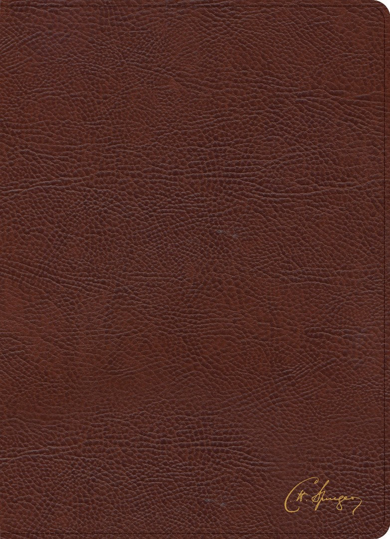 KJV Spurgeon Study Bible, Brown Bonded Leather - Re-vived