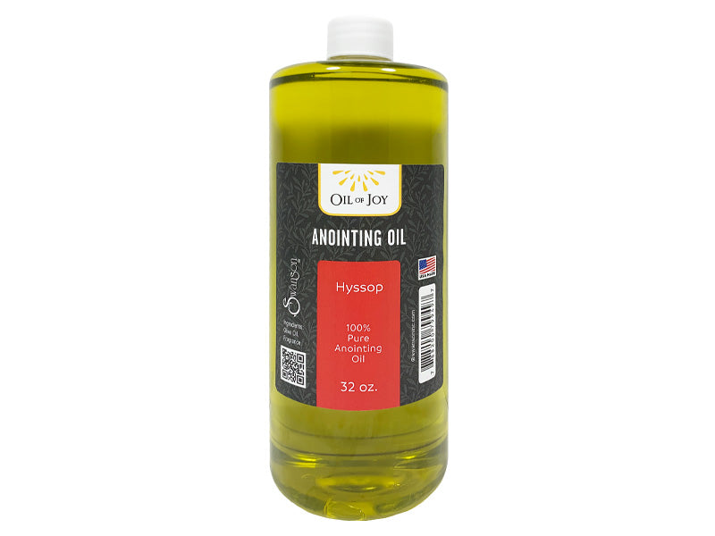 Anointing Oil Hyssop Refill 32 Oz Bottle - Re-vived