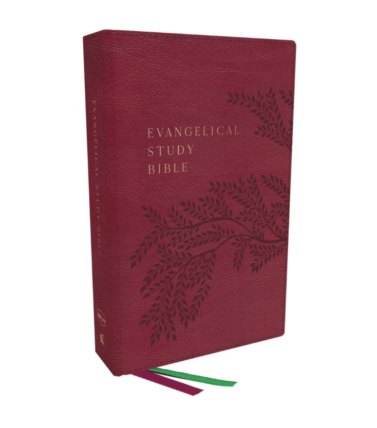 NKJV Evangelical Study Bible, Rose, Indexed - Re-vived