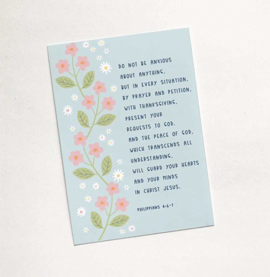 Do Not Be Anxious (Cherry Blossom) - Sharing Card - Re-vived