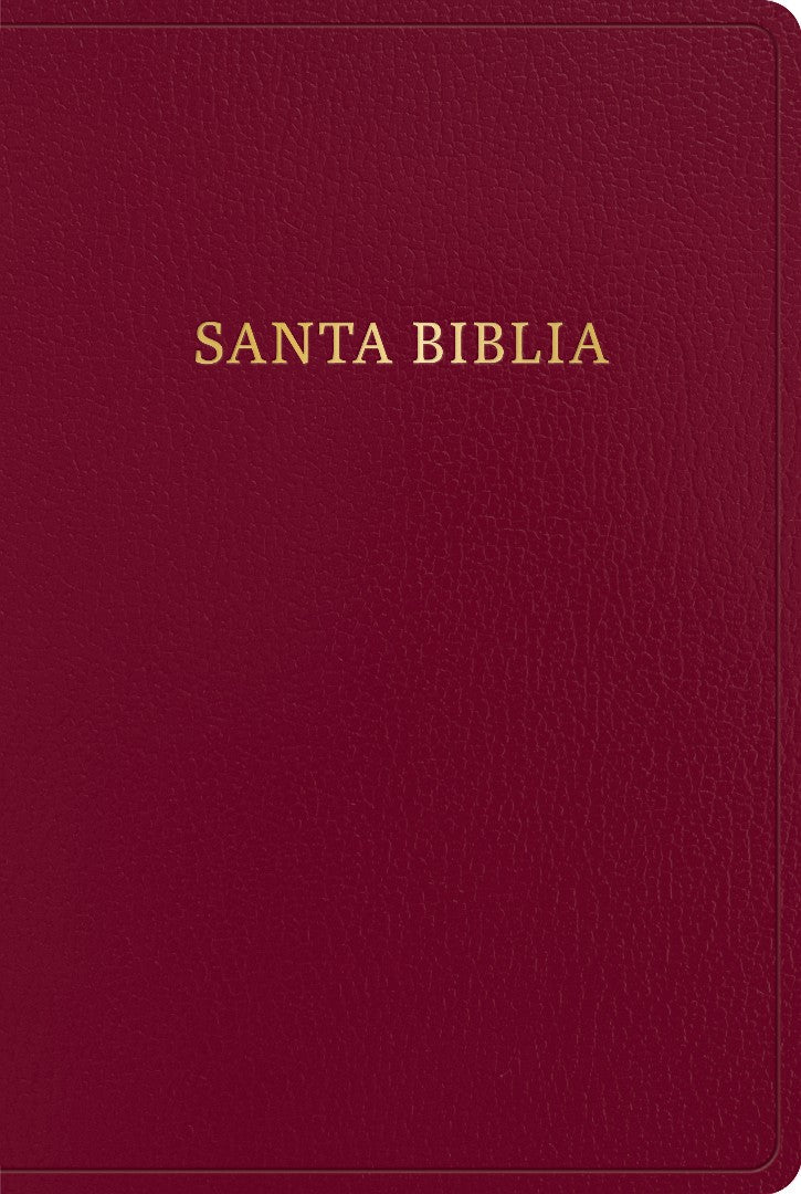 RVR 1960 Biblia Letra Gigante, Borgoña, Imitación Piel - Re-vived