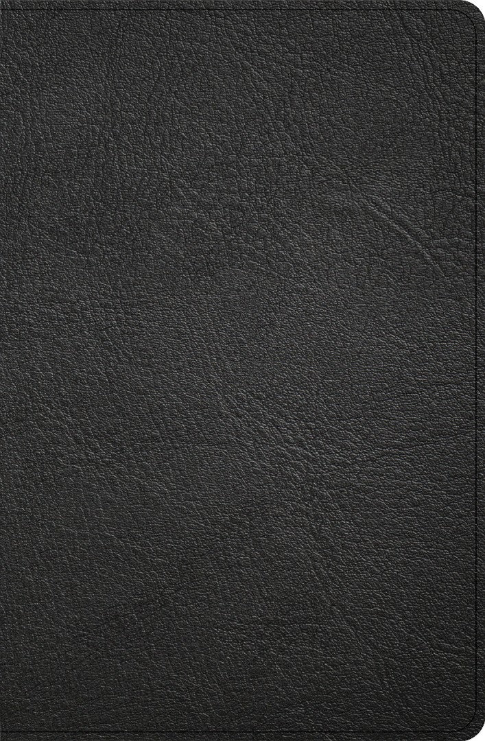 KJV Personal Size Giant Print Bible, Black Genuine Leather - Re-vived