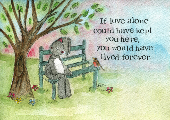 Sympathy Print Loss Print Love Alone Single Print - Re-vived