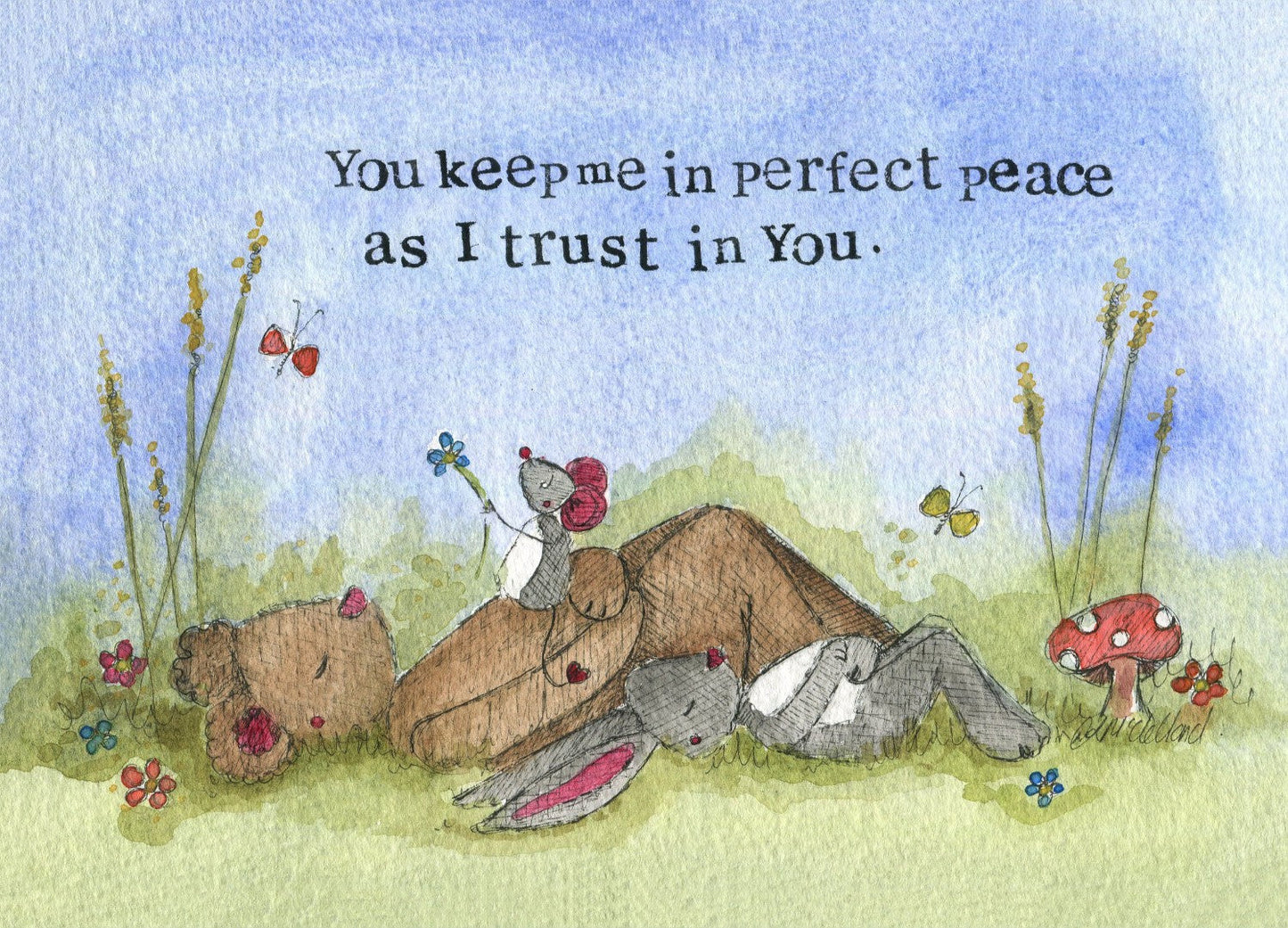 Encouragement Print Perfect Peace Single Print - Re-vived