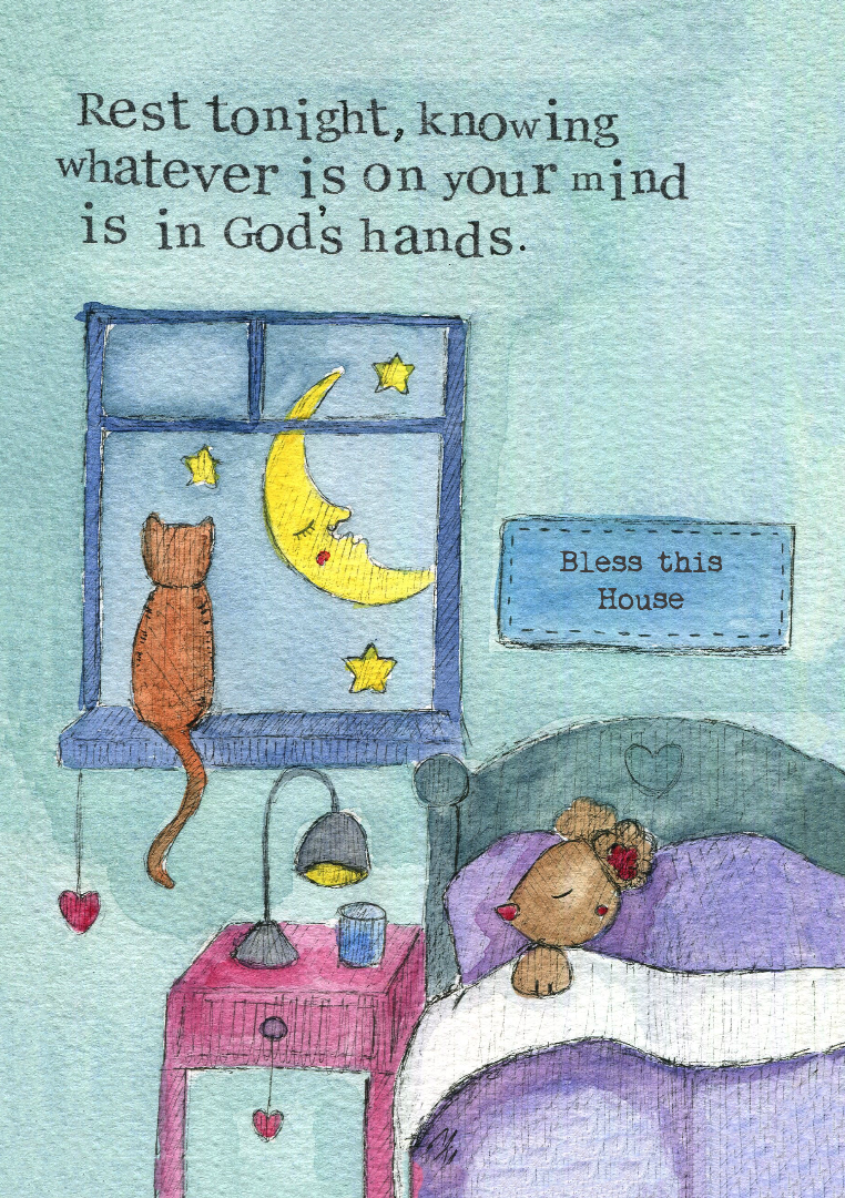 Encouragement Print Rest Tonight Single Print - Re-vived