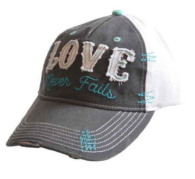 Cherished Girl Love Never Fails Women's Cap - Re-vived