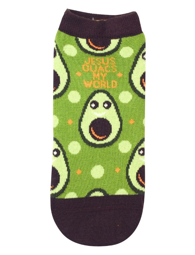Jesus Guacs My World Ankle Socks - Re-vived