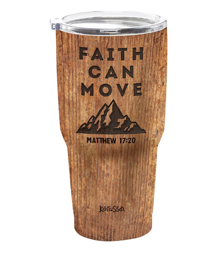 Faith Can Move Stainless Steel Tumbler - Re-vived