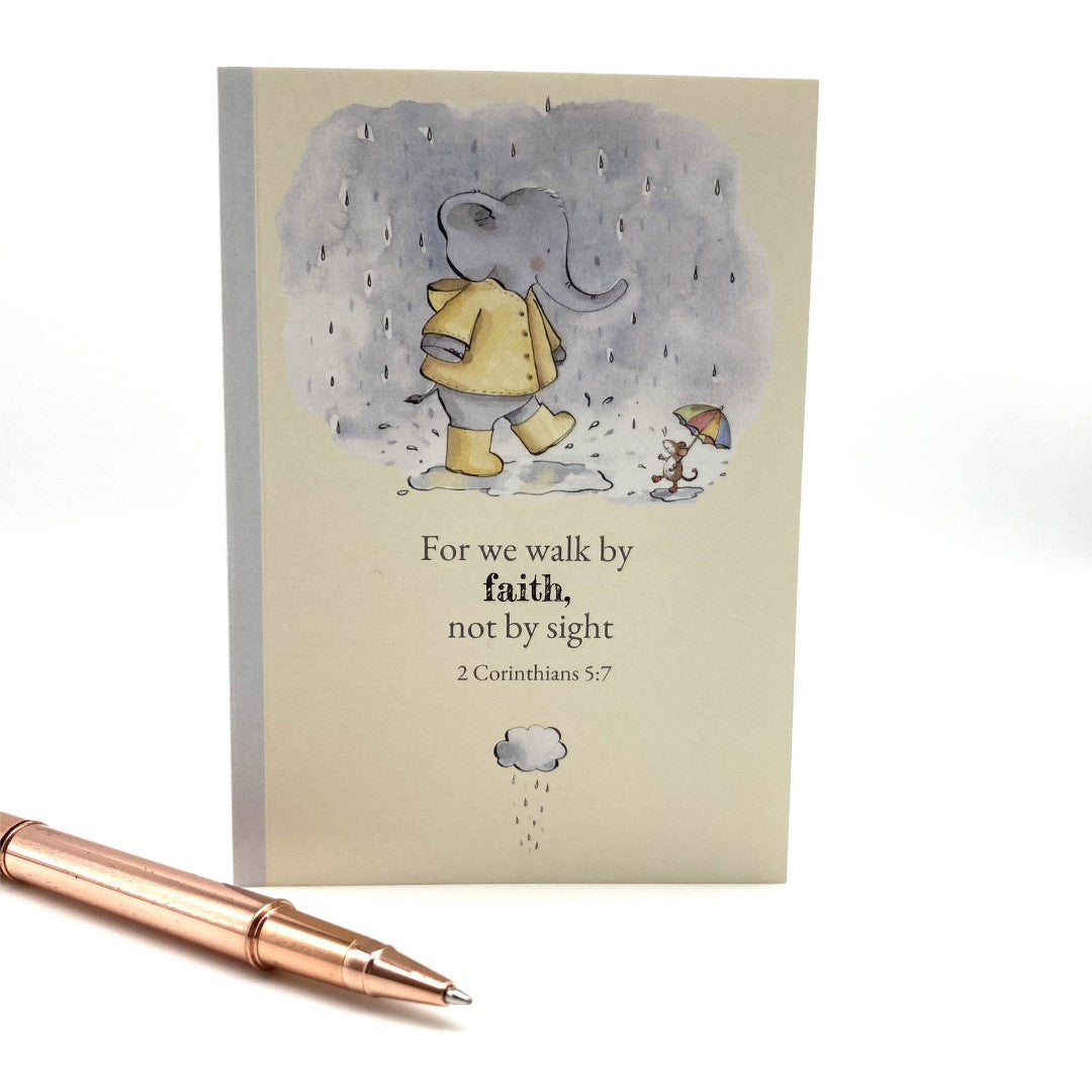 Faith Elephant A5 Notebook - Re-vived