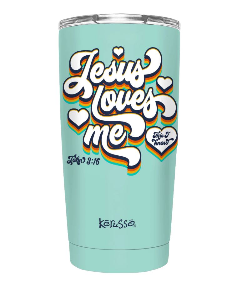 Jesus Loves Me Steel Tumbler - Re-vived
