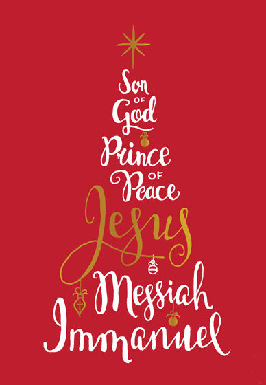 Compassion Charity Christmas Cards: Names/Tree (Pack Of 10) - Re-vived