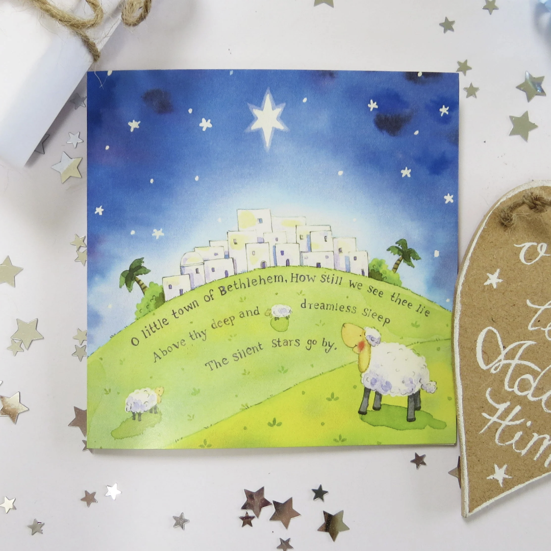 O Little Town Christmas Cards (Pack of 5) - Re-vived