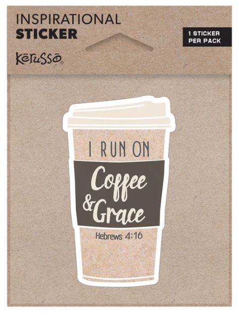 Coffee and Grace Sticker - Re-vived