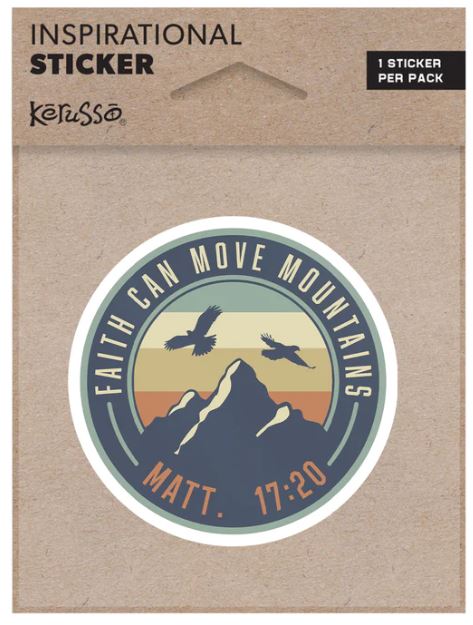 Faith Can Move Mountains Sticker - Re-vived