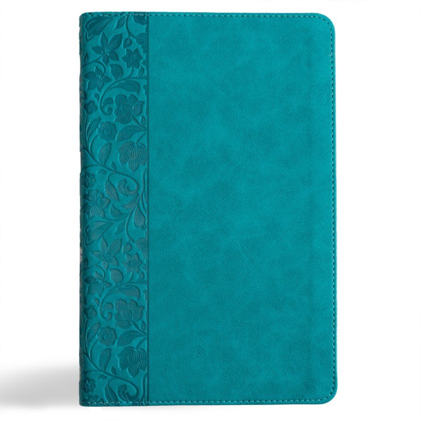 CSB Thinline Bible, Teal Leathertouch - Re-vived
