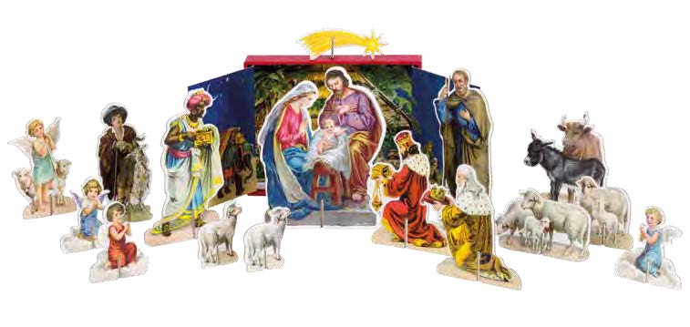 Free Standing Nativity Scene Advent Calendar - Re-vived