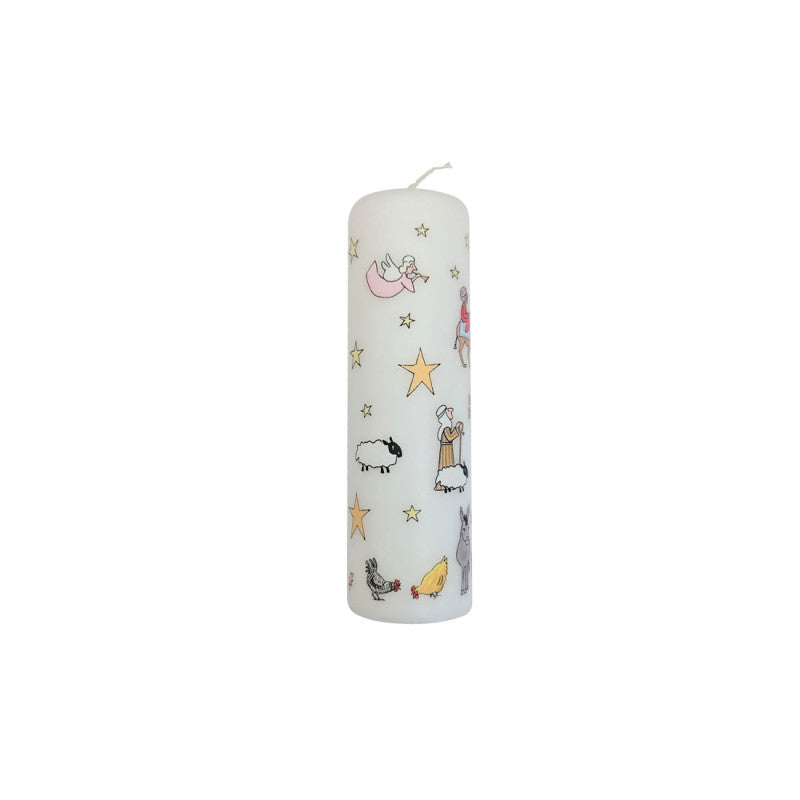 Nativity Pillar Candle - Re-vived