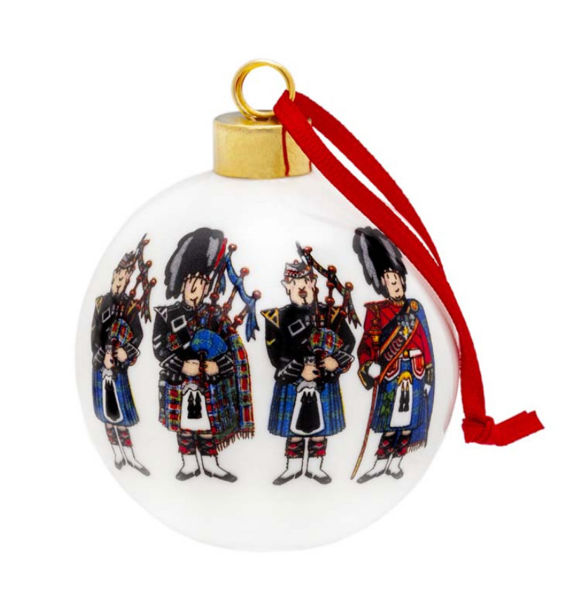 Scottish Pipers Bauble - Re-vived