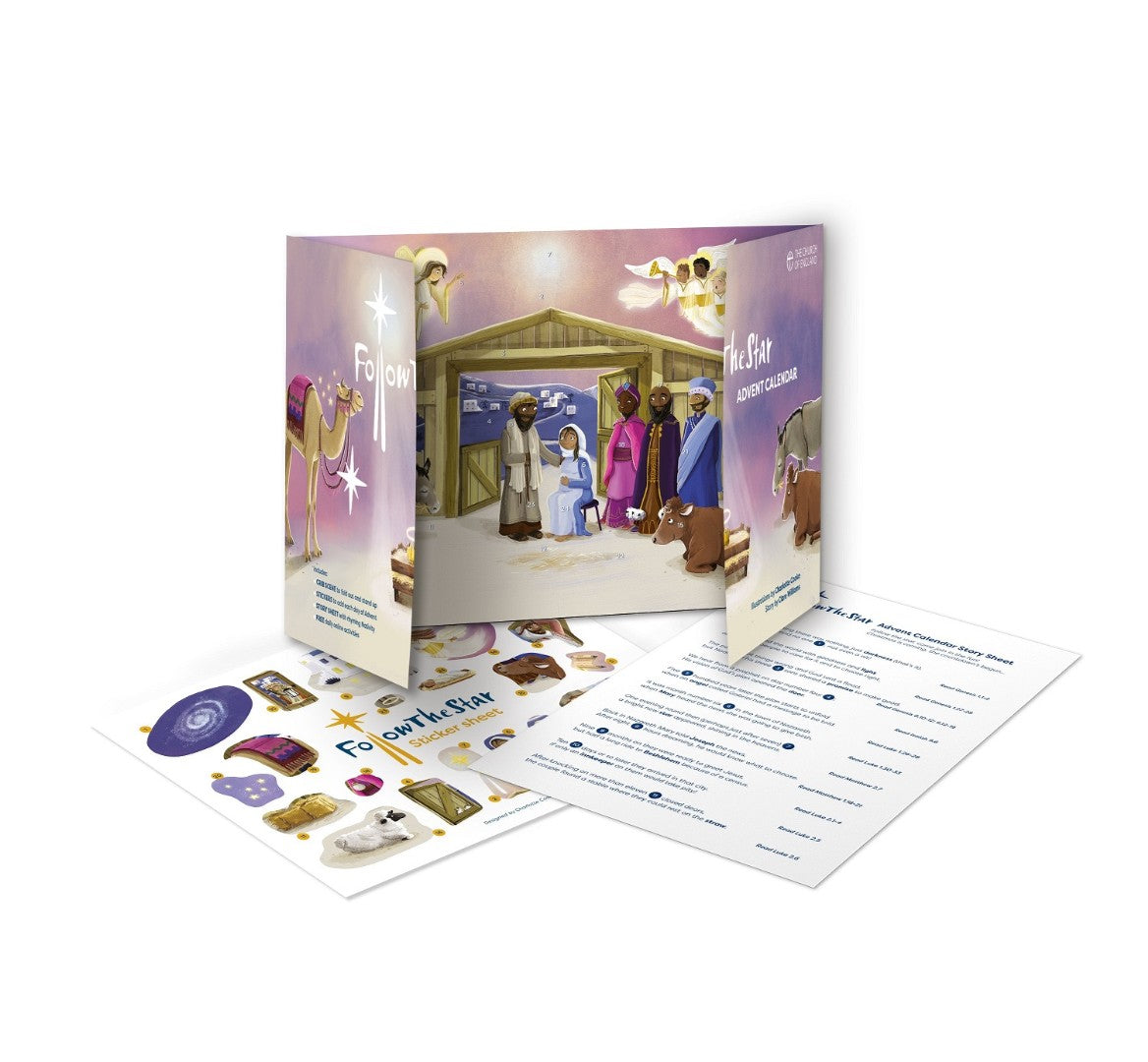 Follow The Star Advent Calendar (Pack Of 10) - Re-vived