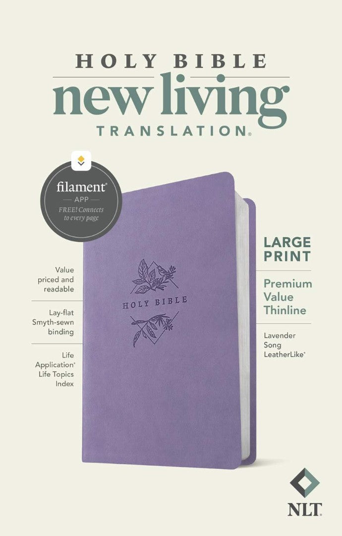NLT Large Print Premium Value Thinline Bible - Re-vived