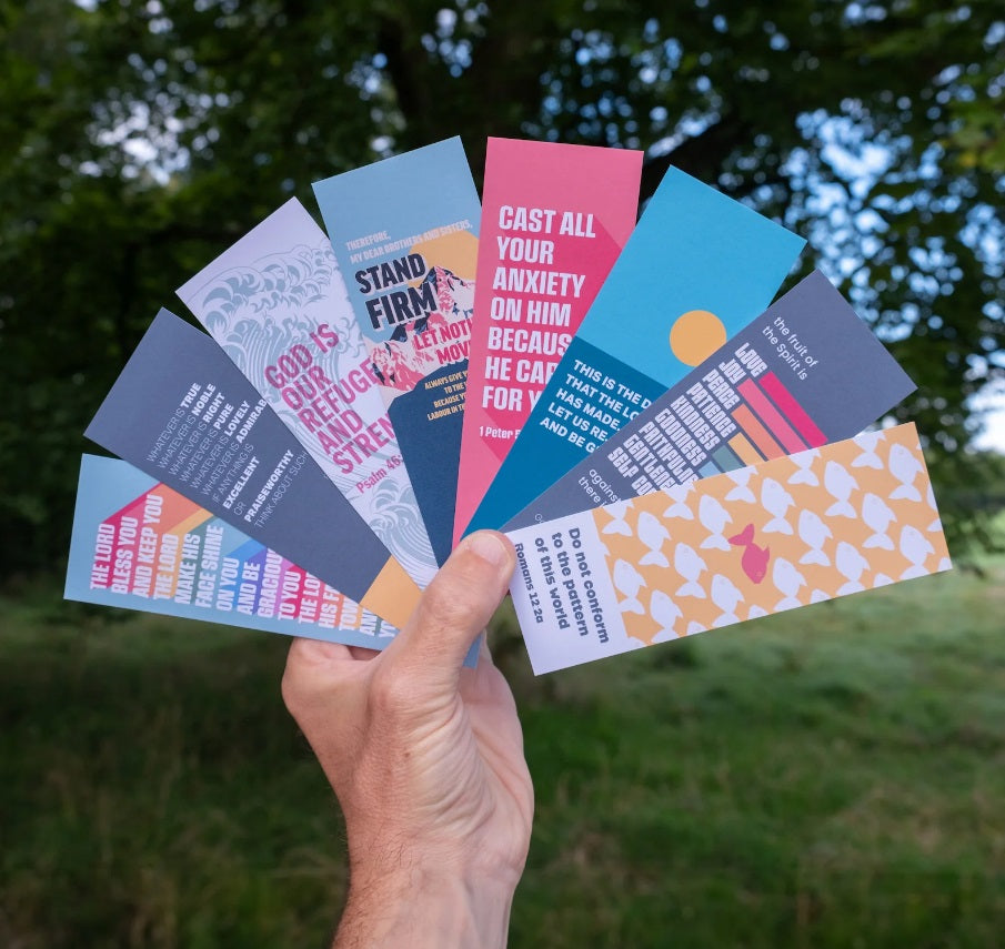 Pack Of 8 Christian Bookmarks - Re-vived