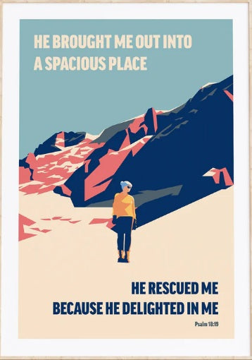 He Brought Me Out In To A Spacious Place - Psalm 18:19 - A3 - Re-vived