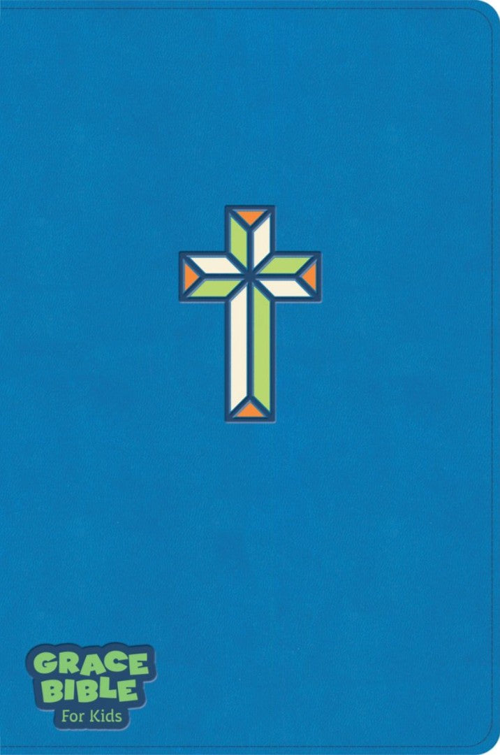 CSB Grace Bible For Kids, Blue Leathertouch - Re-vived