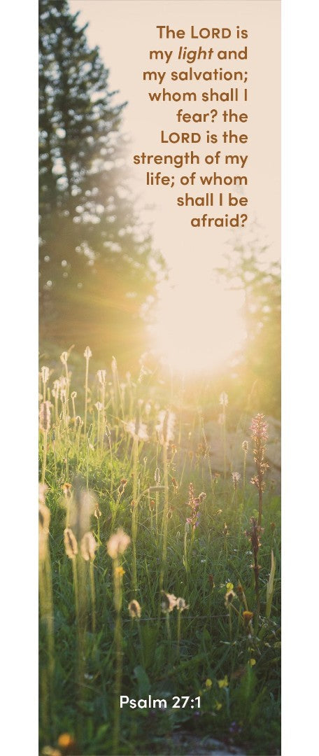 Inspirational Bookmark: The Lord Is My Light (Package Of 25) - Re-vived