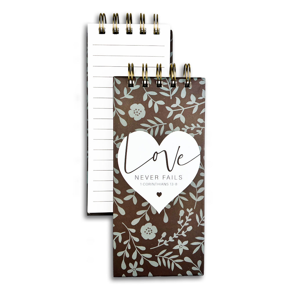 Love Never Fails Notepad - Re-vived